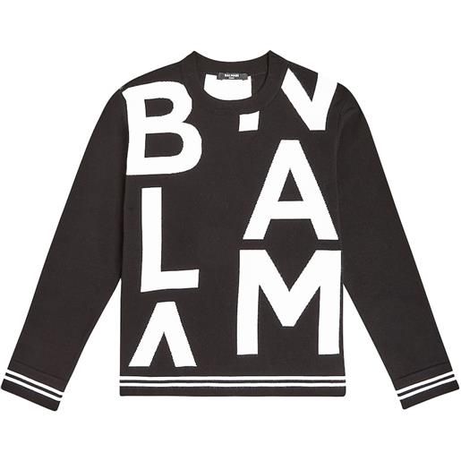 Balmain Kids pullover con logo
