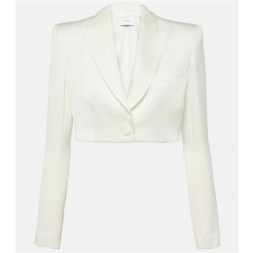 Alex Perry blazer cropped in raso