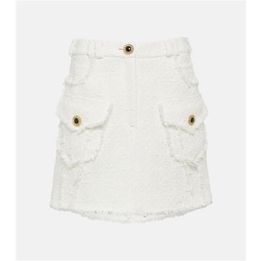 Balmain minigonna in tweed