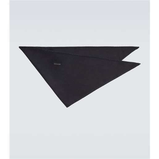 Loro Piana foulard yuzawa in cashmere con pelle