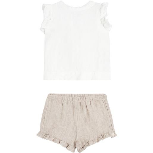 Il Gufo baby - top e culottes in lino