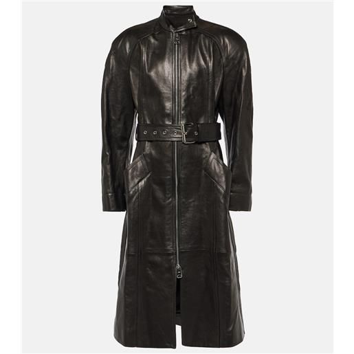 Khaite cappotto bobbie in pelle