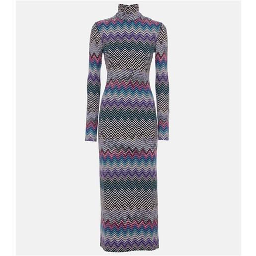 Missoni abito midi a zig-zag
