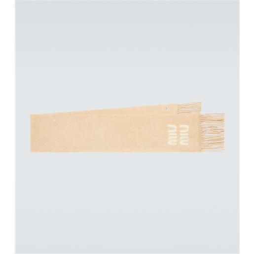 Miu Miu sciarpa in misto mohair e lana