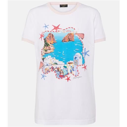 Dolce&Gabbana t-shirt capri in jersey di cotone
