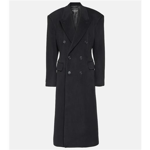 Balenciaga cappotto doppiopetto in cashmere e lana