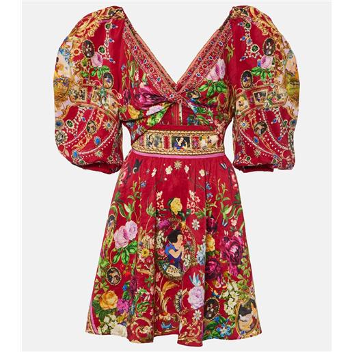 Camilla x disneyâ® - miniabito in lino e seta