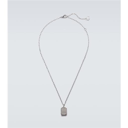 Shay Jewelry collana id in oro bianco 18kt con diamanti