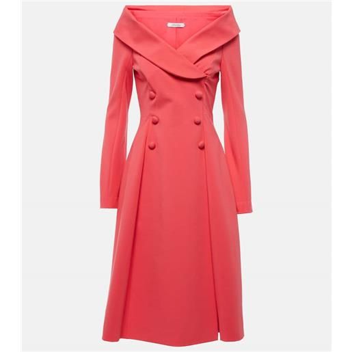 Dorothee Schumacher abito midi con scollo bardot