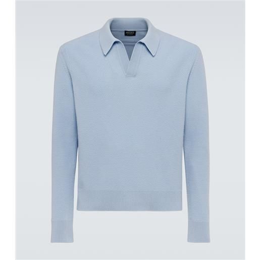 Zegna polo in cashmere