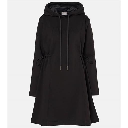 Moncler abito corto in pile di misto cotone