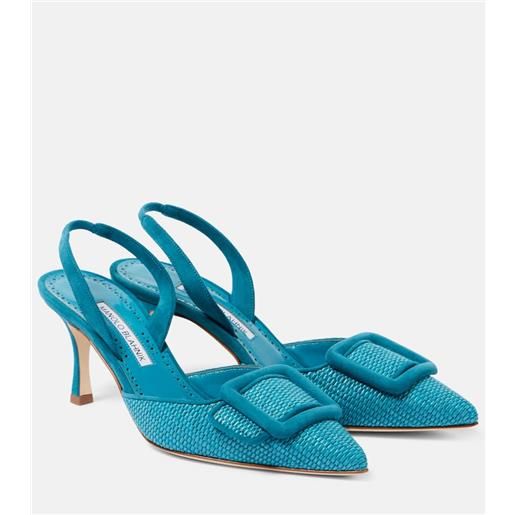 Manolo Blahnik pumps slingback maysli 70 in rafia