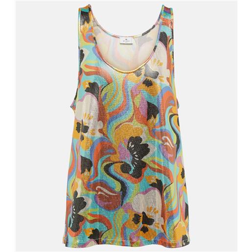 Etro tank top con scollo rotondo e stampa