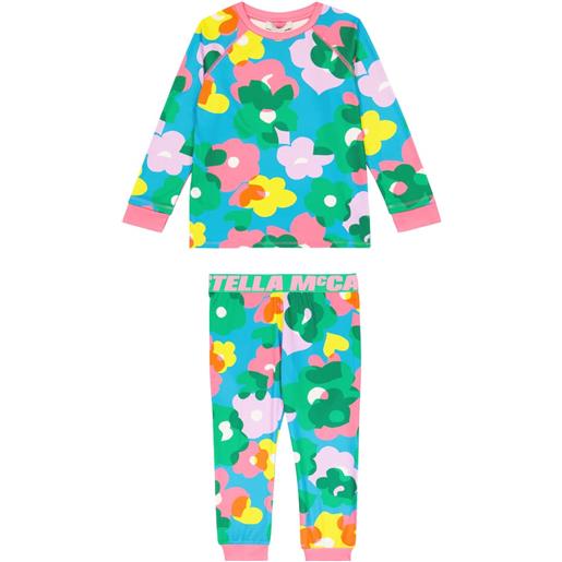 Stella McCartney Kids felpa e pantaloni in cotone con stampa