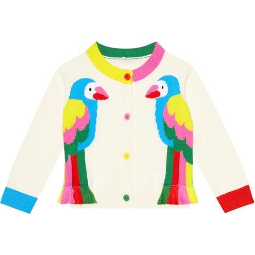 Stella McCartney Kids baby - cardigan in cotone con intarsio