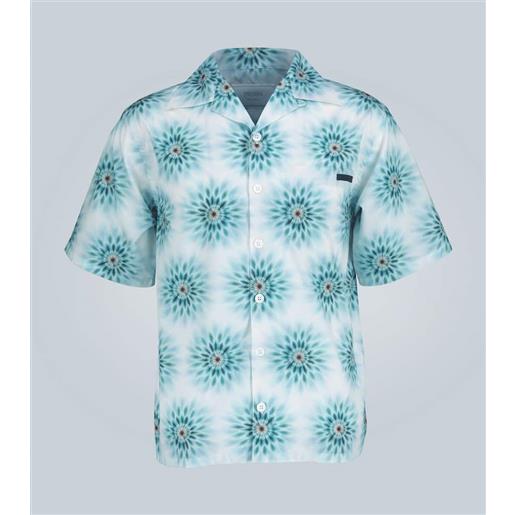 Prada camicia stampata in cotone