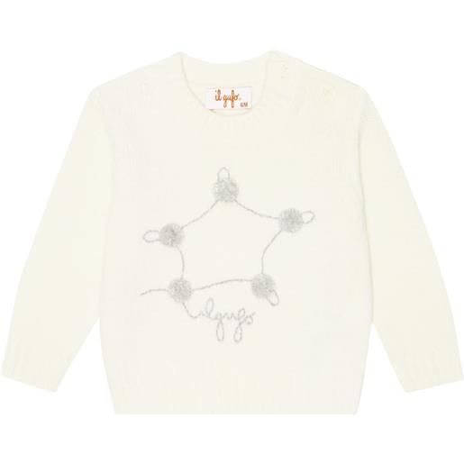 Il Gufo baby - pullover in lana con ricami