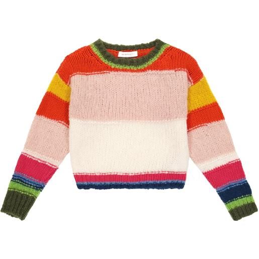 Monnalisa pullover in misto lana a righe