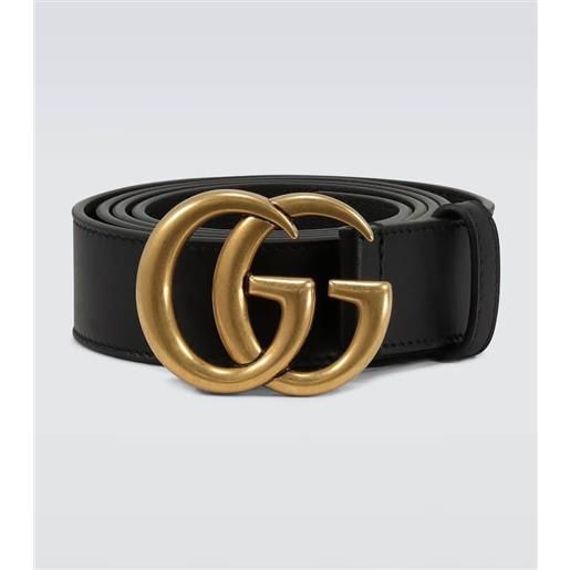 Gucci cintura in pelle con doppia g