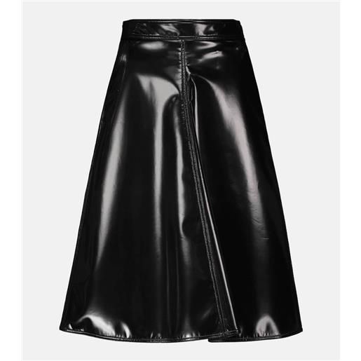 Moncler Genius 2 moncler 1952 - gonna midi in similpelle