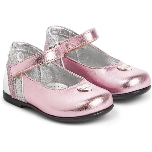 Monnalisa baby - ballerine in pelle metallizzata