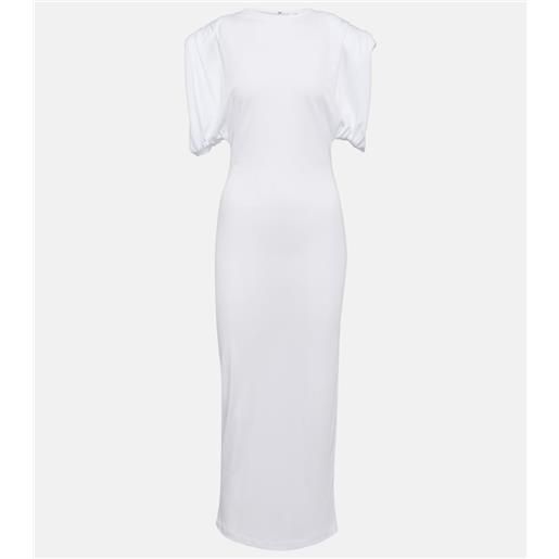 Wardrobe.NYC abito midi in jersey con ruches