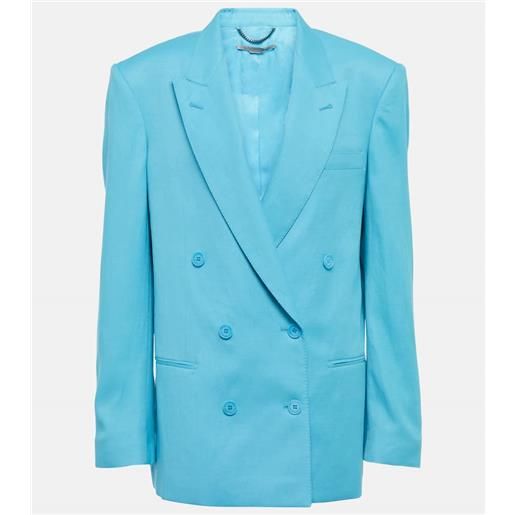 Stella McCartney blazer doppiopetto in twill di lana