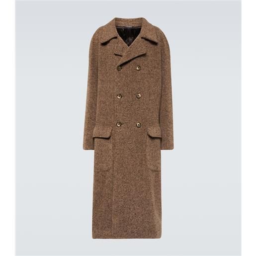 Dolce&Gabbana cappotto doppiopetto in misto alpaca