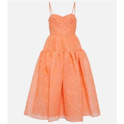 Erdem abito midi abelia in organza