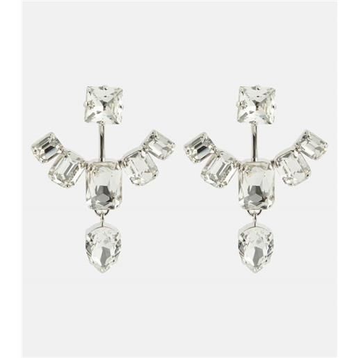 Balmain orecchini pendenti con cristalli
