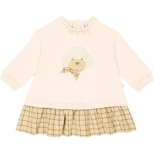 Il Gufo abito in misto cotone con applicazioni