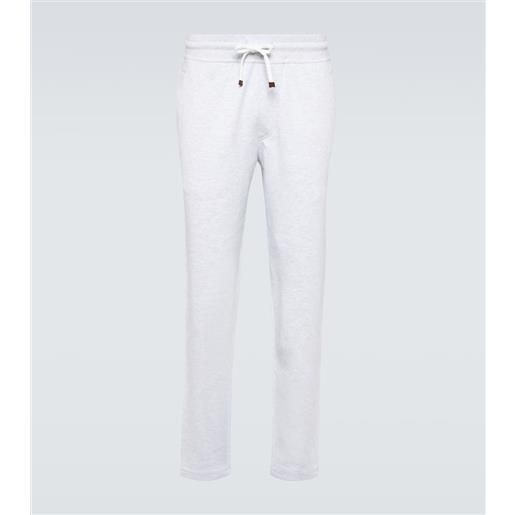 Brunello Cucinelli pantaloni sportivi in misto cotone