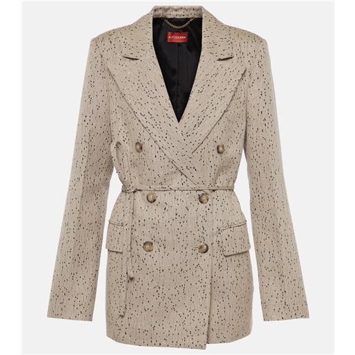 Altuzarra blazer hattson in tweed con paillettes