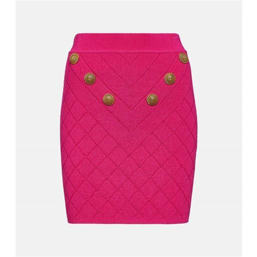 Balmain minigonna in maglia