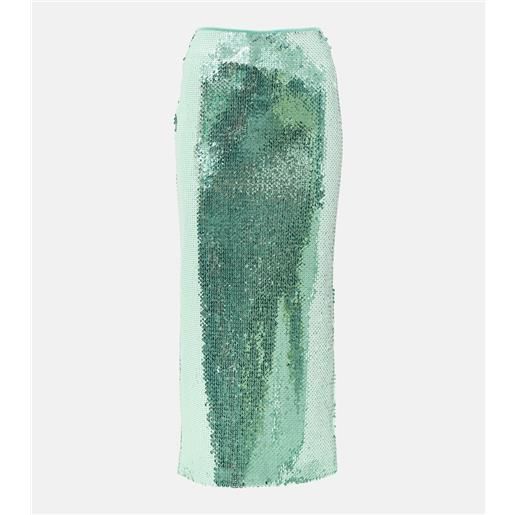 David Koma gonna midi con paillettes