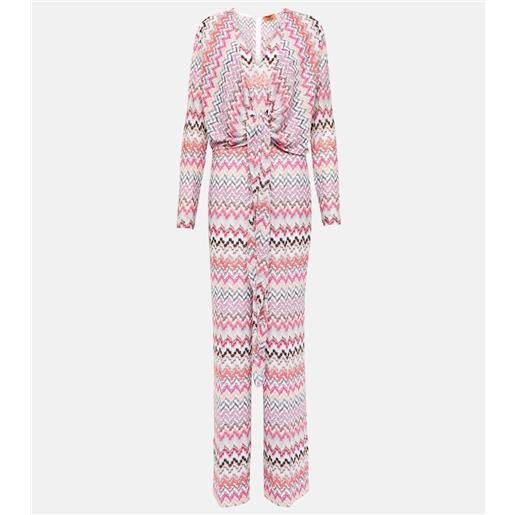 Missoni jumpsuit in lamã© a zig-zag