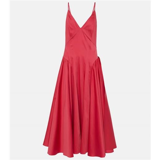 Tove abito midi solene in misto cotone