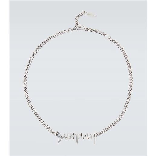 Balenciaga collana con logo
