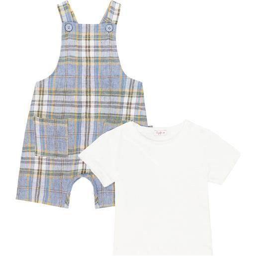 Il Gufo baby - t-shirt e tuta corta a quadri
