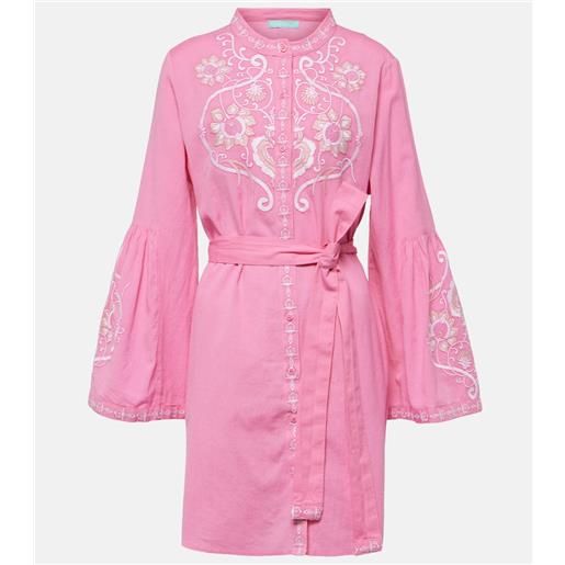 Melissa Odabash miniabito everly in cotone e lino