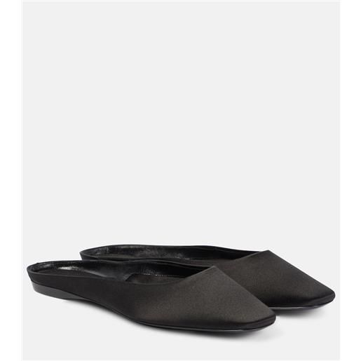 Saint Laurent slippers lido in crãªpe di raso