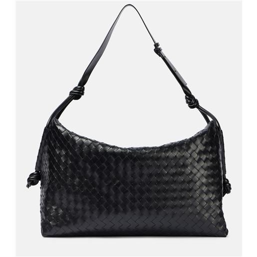 Bottega Veneta borsa da viaggio loop large in pelle