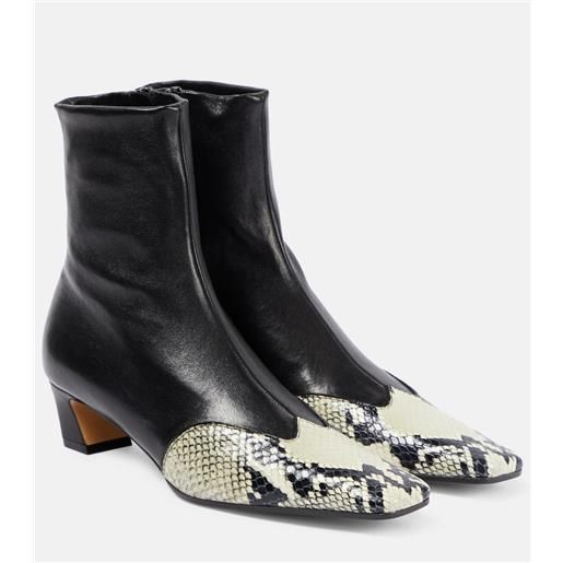 Khaite stivaletti dallas in pelle