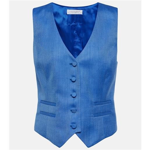 Gabriela Hearst gilet coleridge in lana, seta e lino