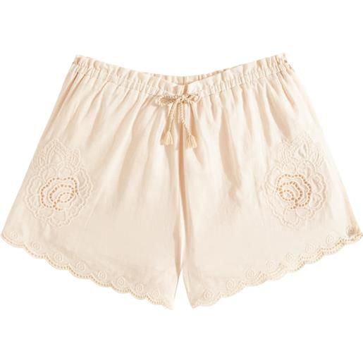 Zimmermann Kids shorts halliday in cotone con ricamo