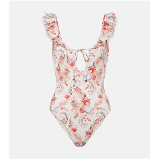 Etro costume intero con stampa paisley