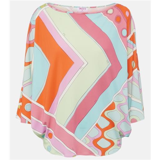 Pucci poncho vivara con stampa
