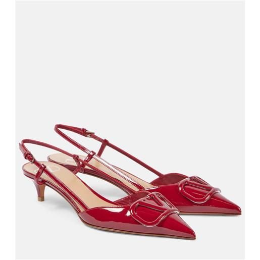 Valentino Garavani pumps slingback vlogo signature in vernice