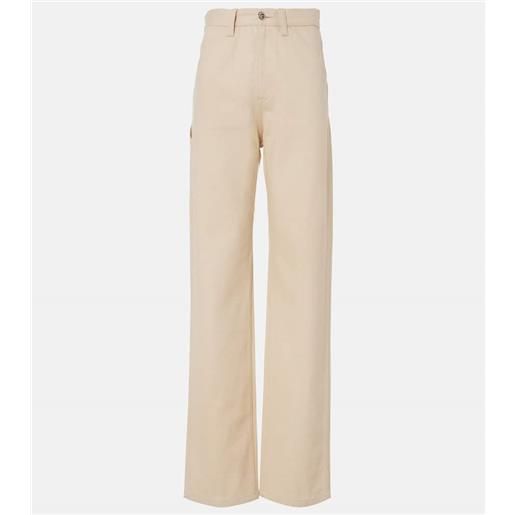 Loro Piana jeans etienne a gamba larga e vita alta