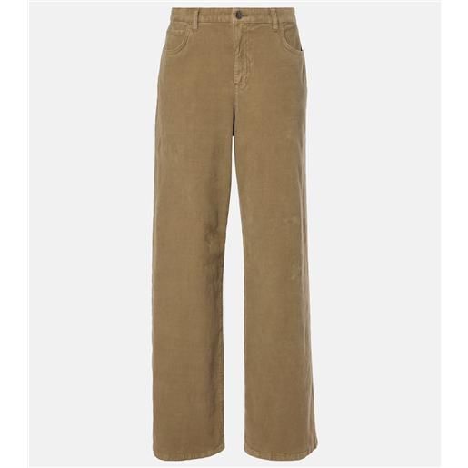 The Row pantaloni a gamba larga eglitta in velluto a coste